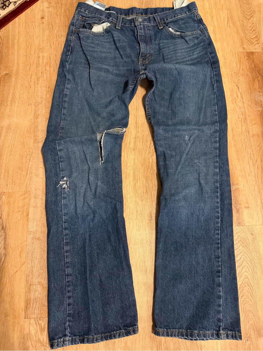 Levi mens boot cut jeans 527